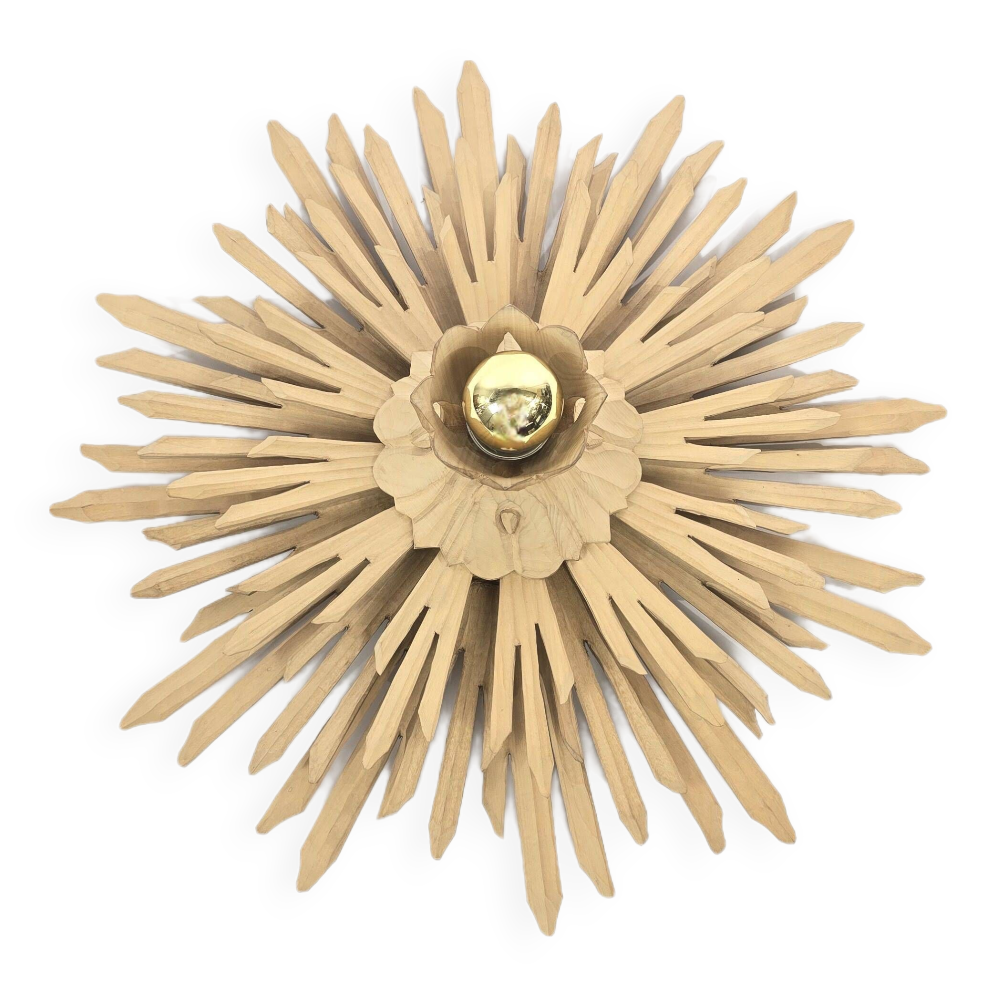 Giant sunburst wall lamp