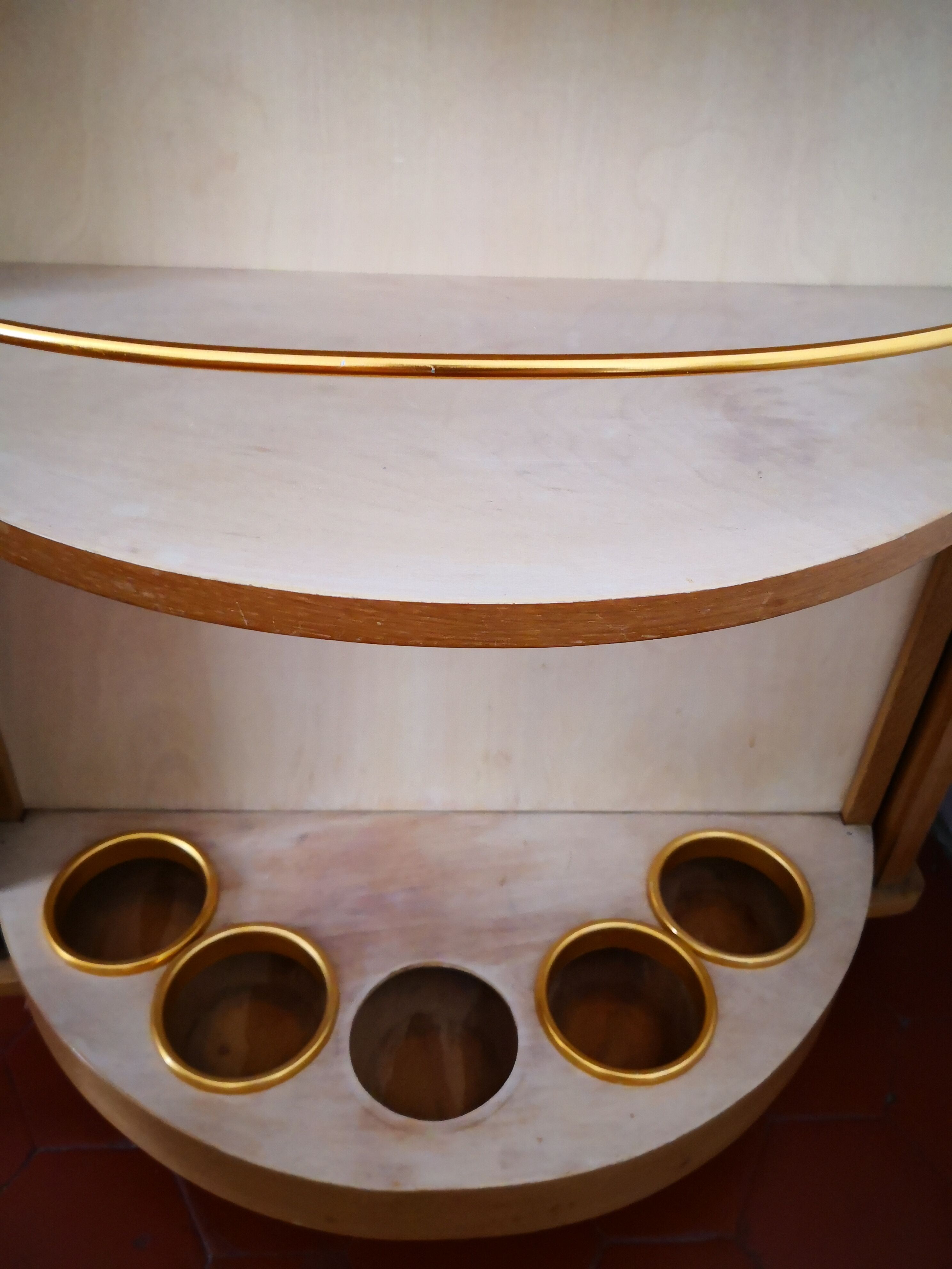 Meuble bar pivotant vintage