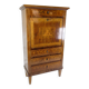 Secretary Empire Style Hand Polished Mahogany With Intarsia From 1820s