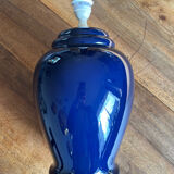 Blue ceramic lamp base