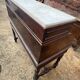 Secretary cylinder Mahogany white marble (Louis XVI style)