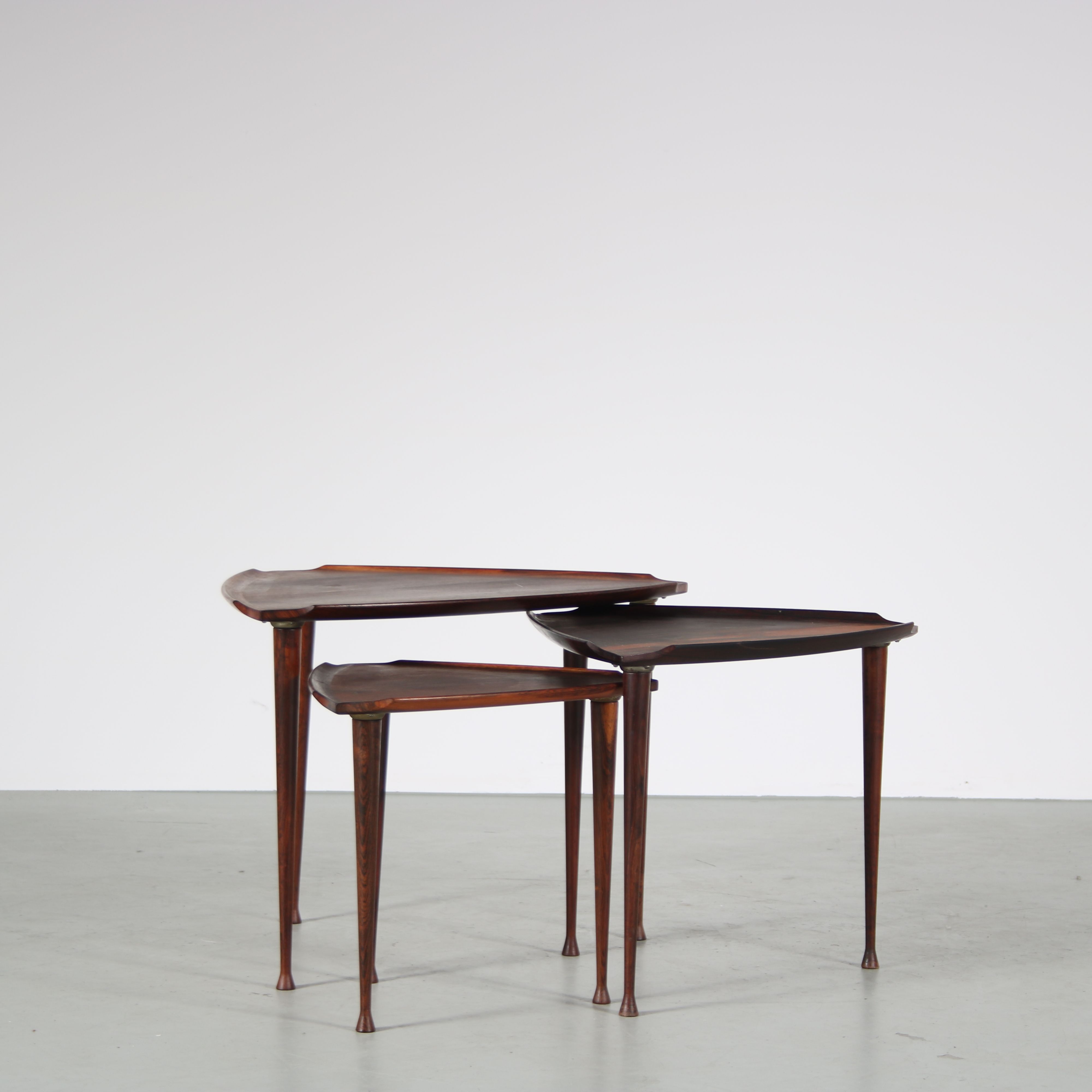 Tables by Poul Jensen for Selig, Denmark 1950
