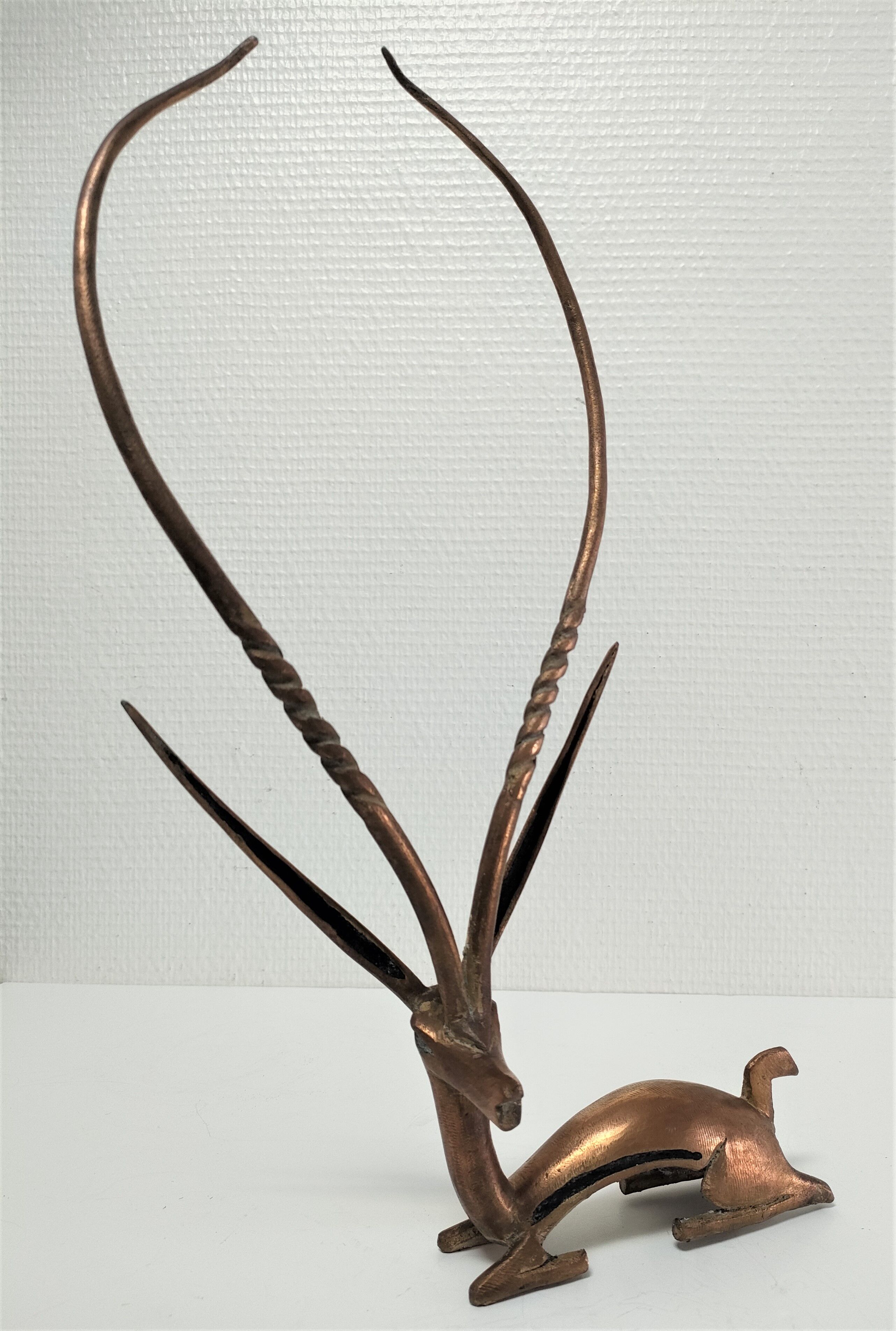 Gazelle antelope brass