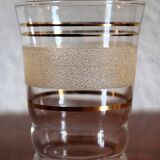 Set of 12 vintage 1950s granita glasses and pitcher