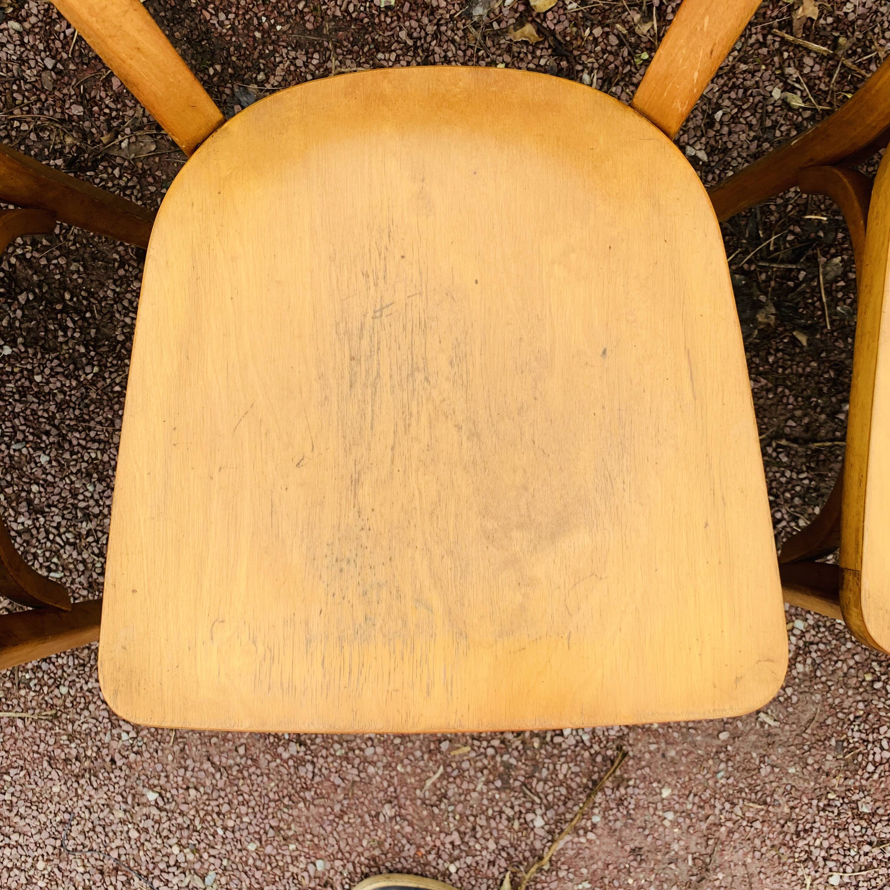 Set of 6 60s bistro chairs