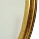 Pair of Oval Gold-Leaf Mirrors, France, 20th Century