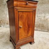 Antique small cabinet French hall cupboard walnut