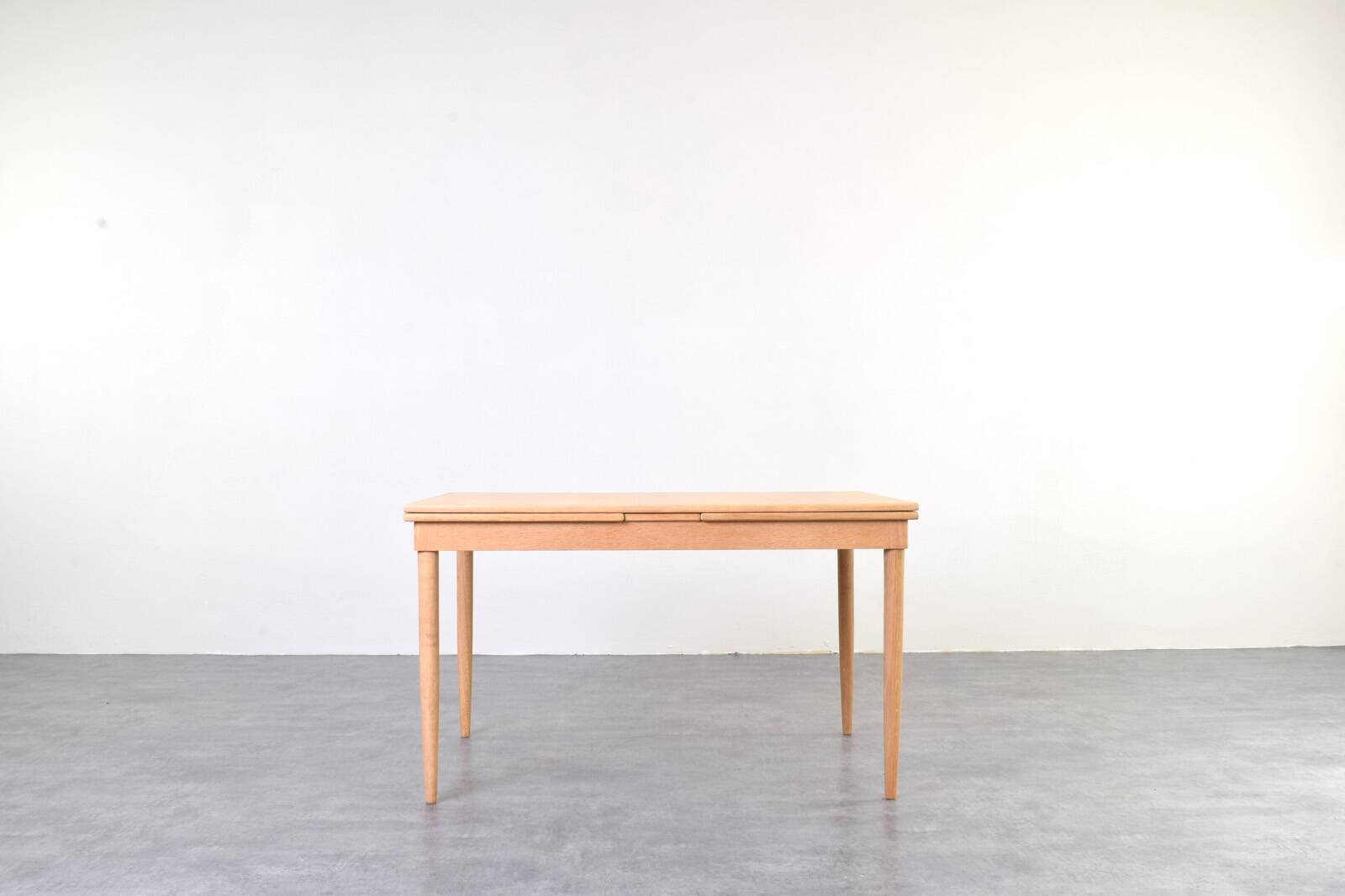 Mid-Century Danish Oak Extendable Dining Table, 1960s.