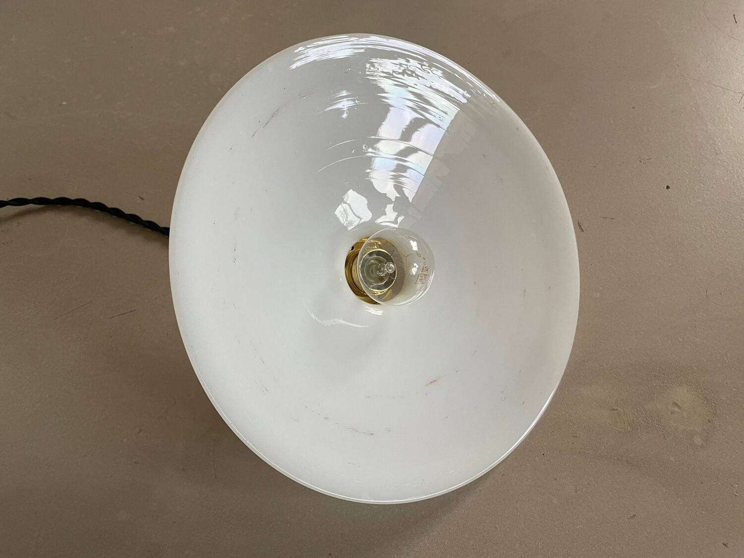 Old opaline pendant light