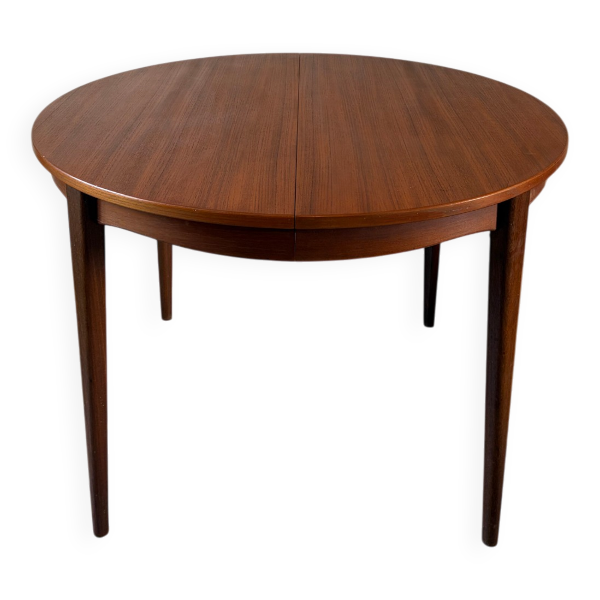 Vintage teak round table NF extendable