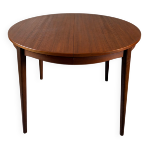 table ronde vintage en - teck