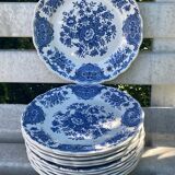 Ridgeway 12-piece dessert plate set – Windsor pattern – earthenware