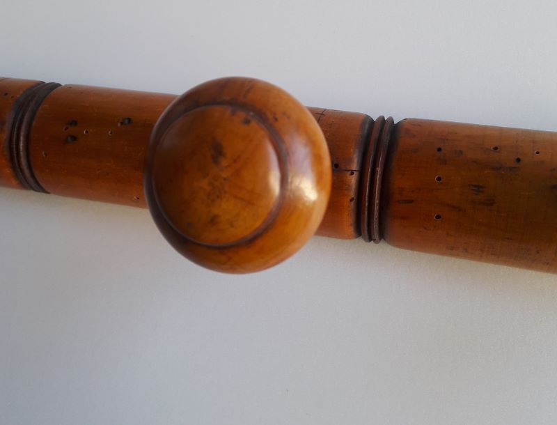 Wooden wall coat rack 4 hooks