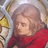 19th century stained glass window “Jesus”