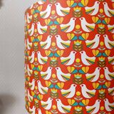 1970s orange bird tulip lamp
