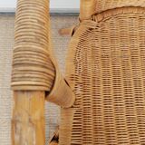 Old chair in bamboo 60s
