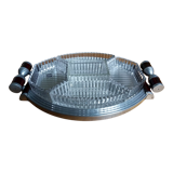 Durinox art deco mirror aperitif tray