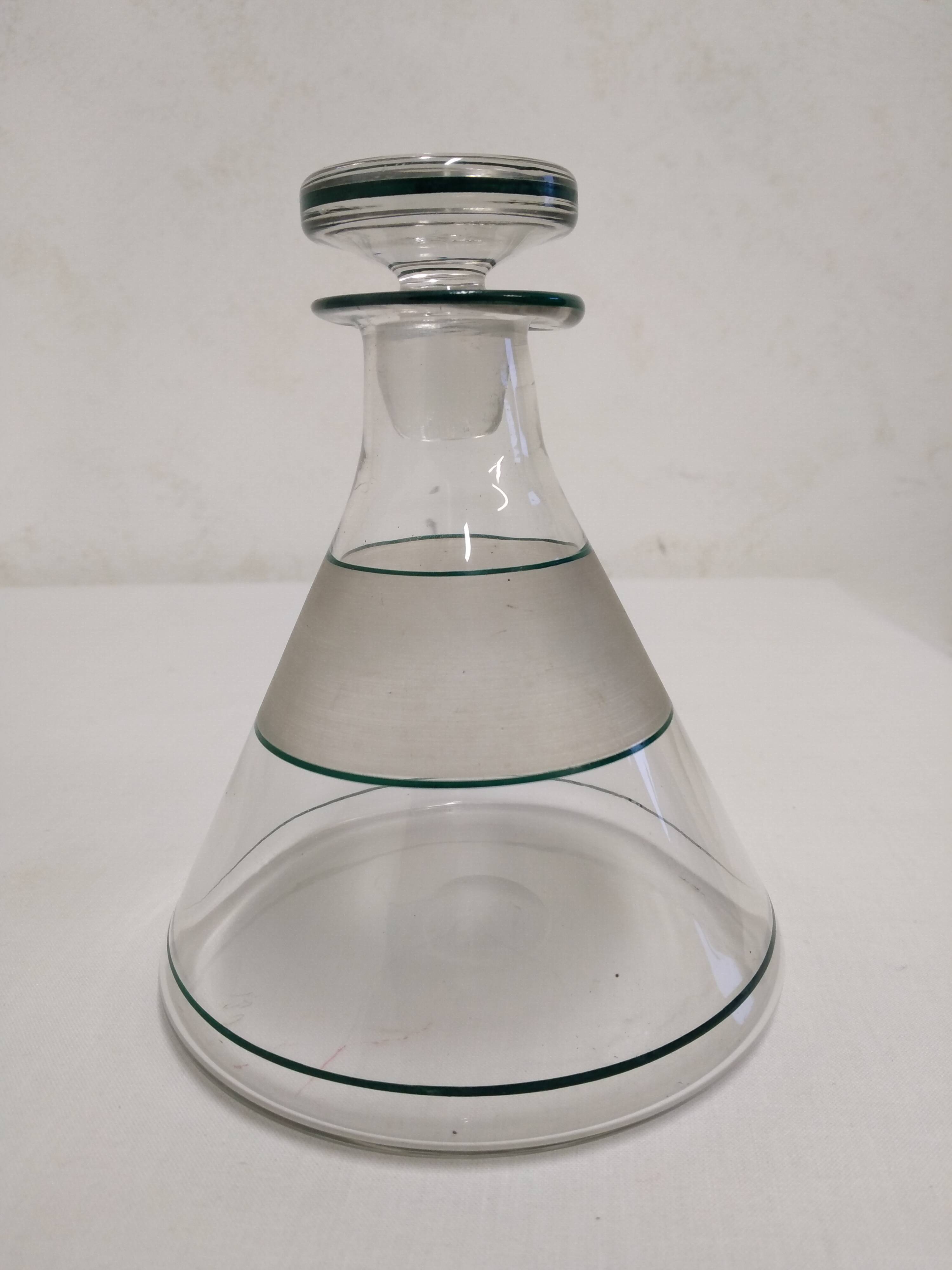 Old conical carafe/liquor carafe