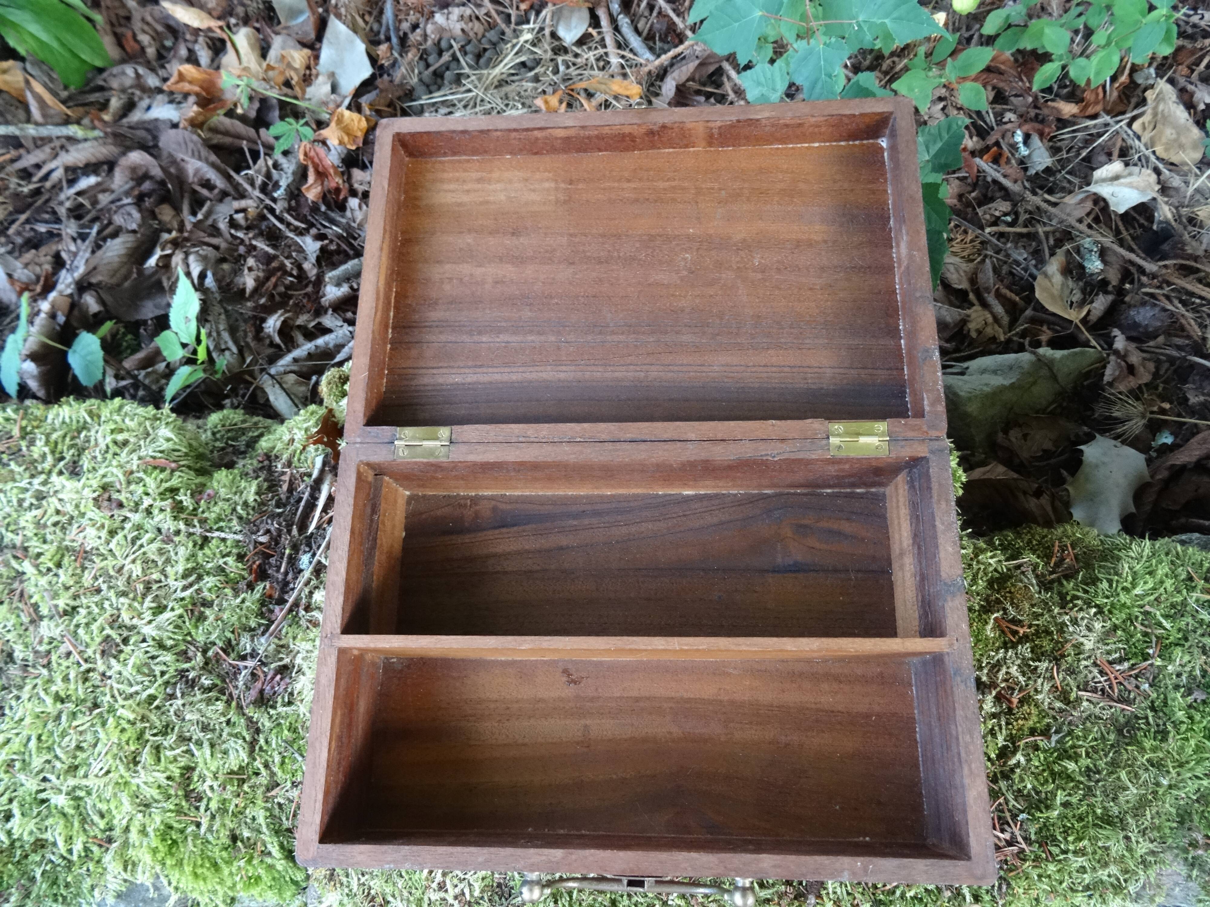 Wooden box with handle