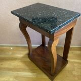 Console Restauration en placage d'acajou