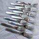 Christofle cutlery set - 11 fourchettes de table et 11 cuillères à soupe - Art déco - Métal argenté