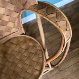 Chestnut armchair called “Le Corbusier”