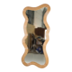 Large "waves" rattan mirror