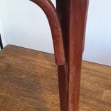 Art nouveau thonet stool bentwood and velvet