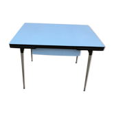 Vintage table in blue Formica