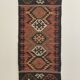 Jute and wool handwoven kilim runner