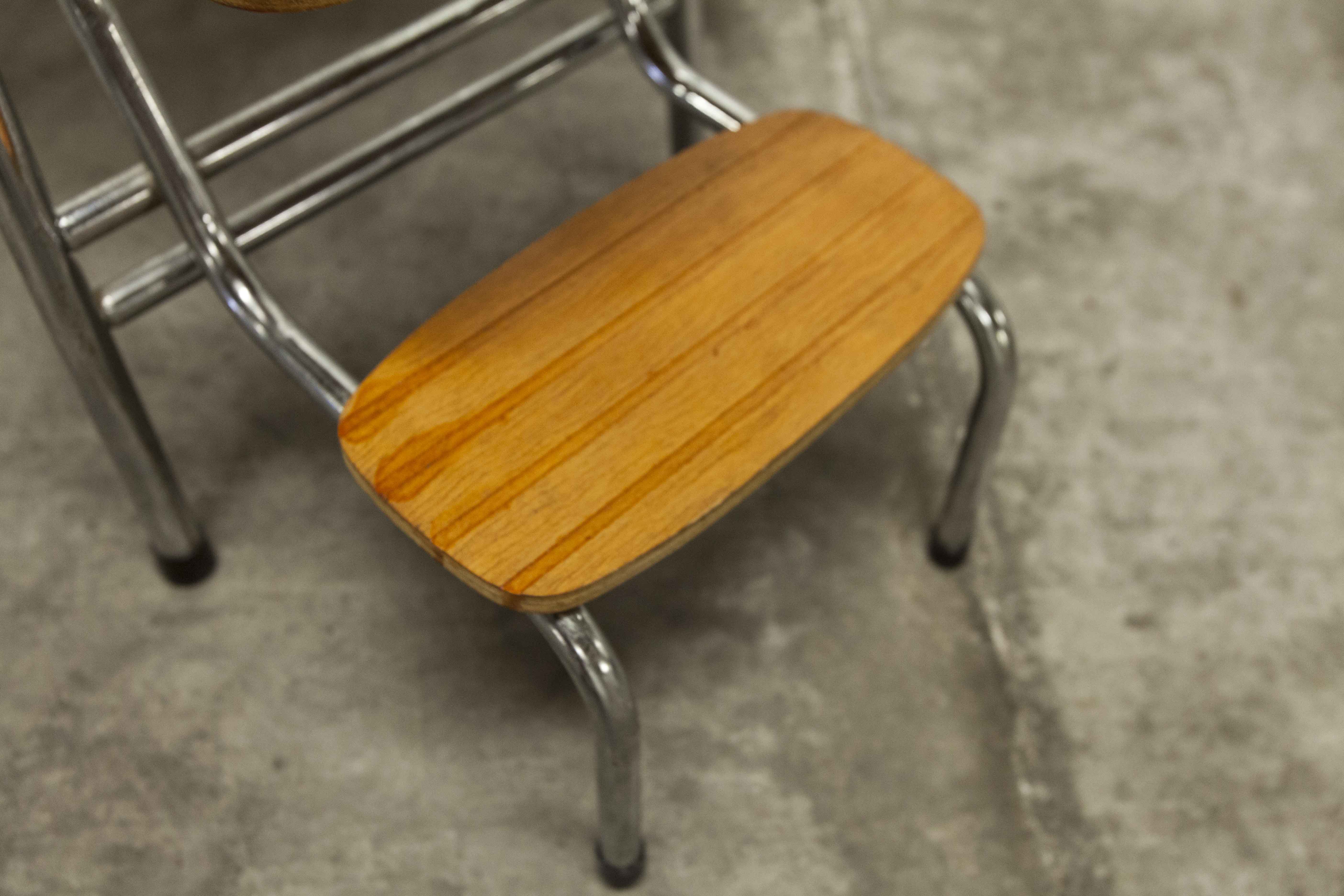 Stepladder stool 3 steps formica