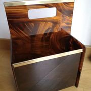 Tortoiseshell lucite magazine rack, Christian Dior Home collection, 1970.
