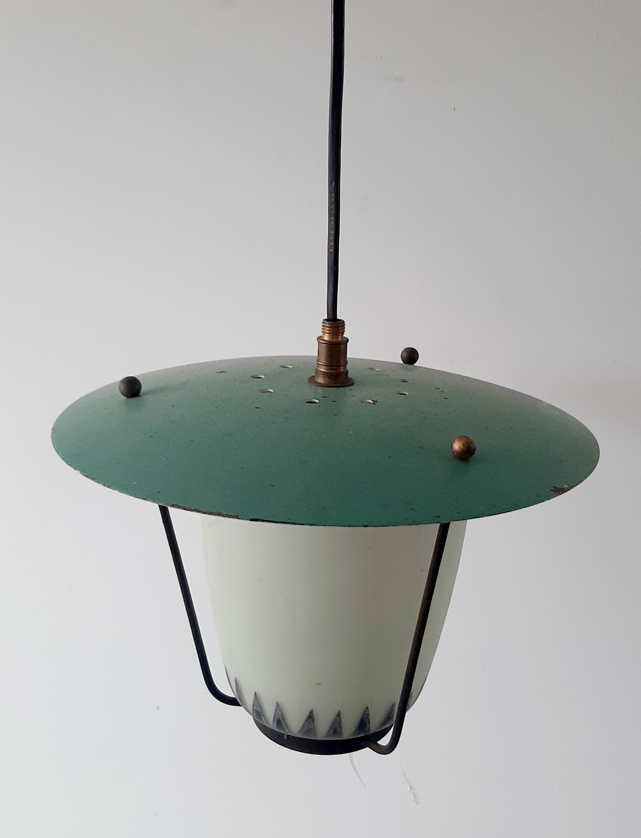 Vintage suspension lamp 50s