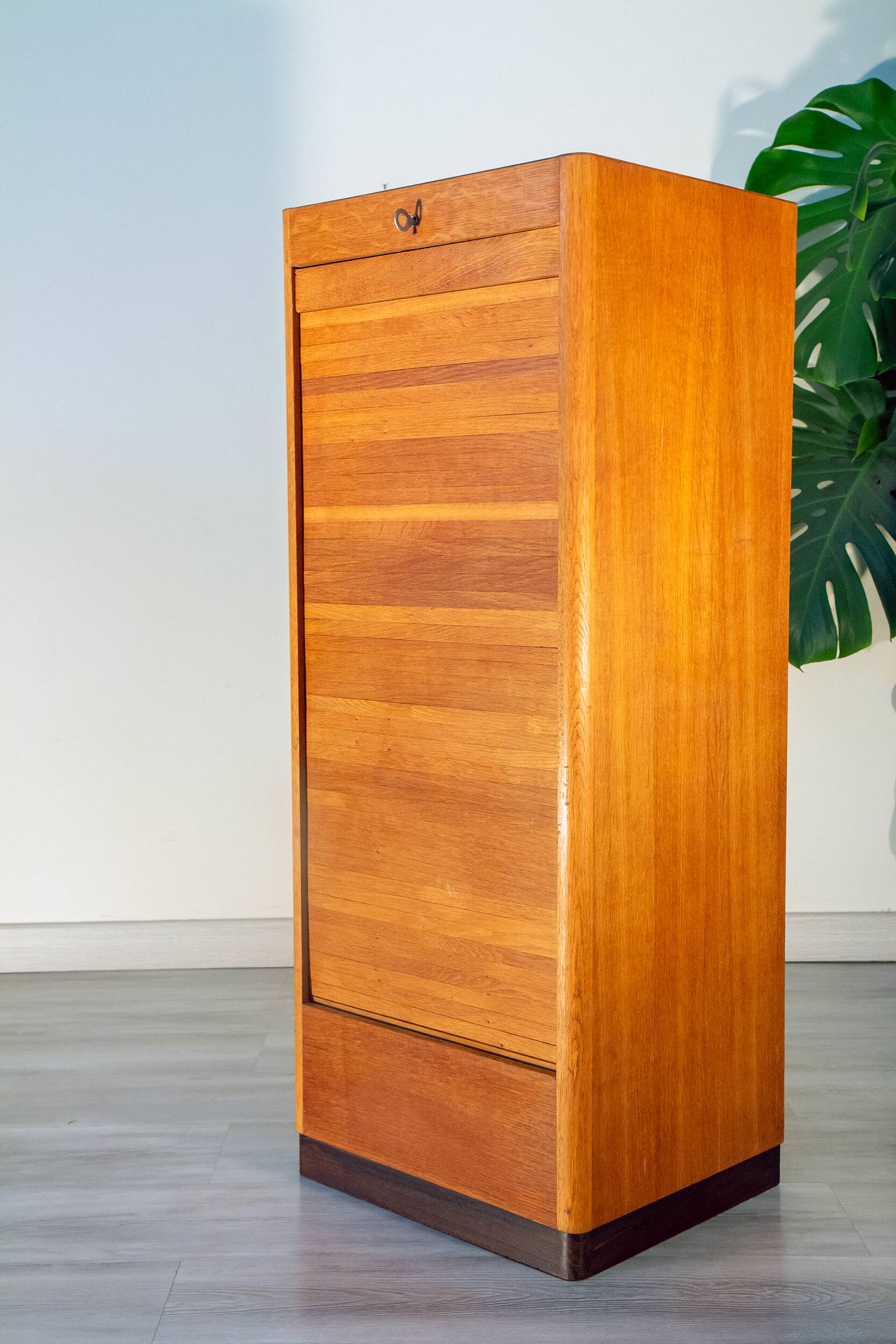 50s curtain filing cabinet