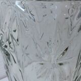 Glass vase patterned vintage flowers 40/50
