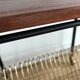 Vintage vinyl coffee table on wheels 1960