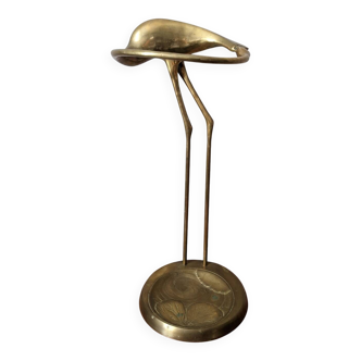 Curved brass umbrella stand