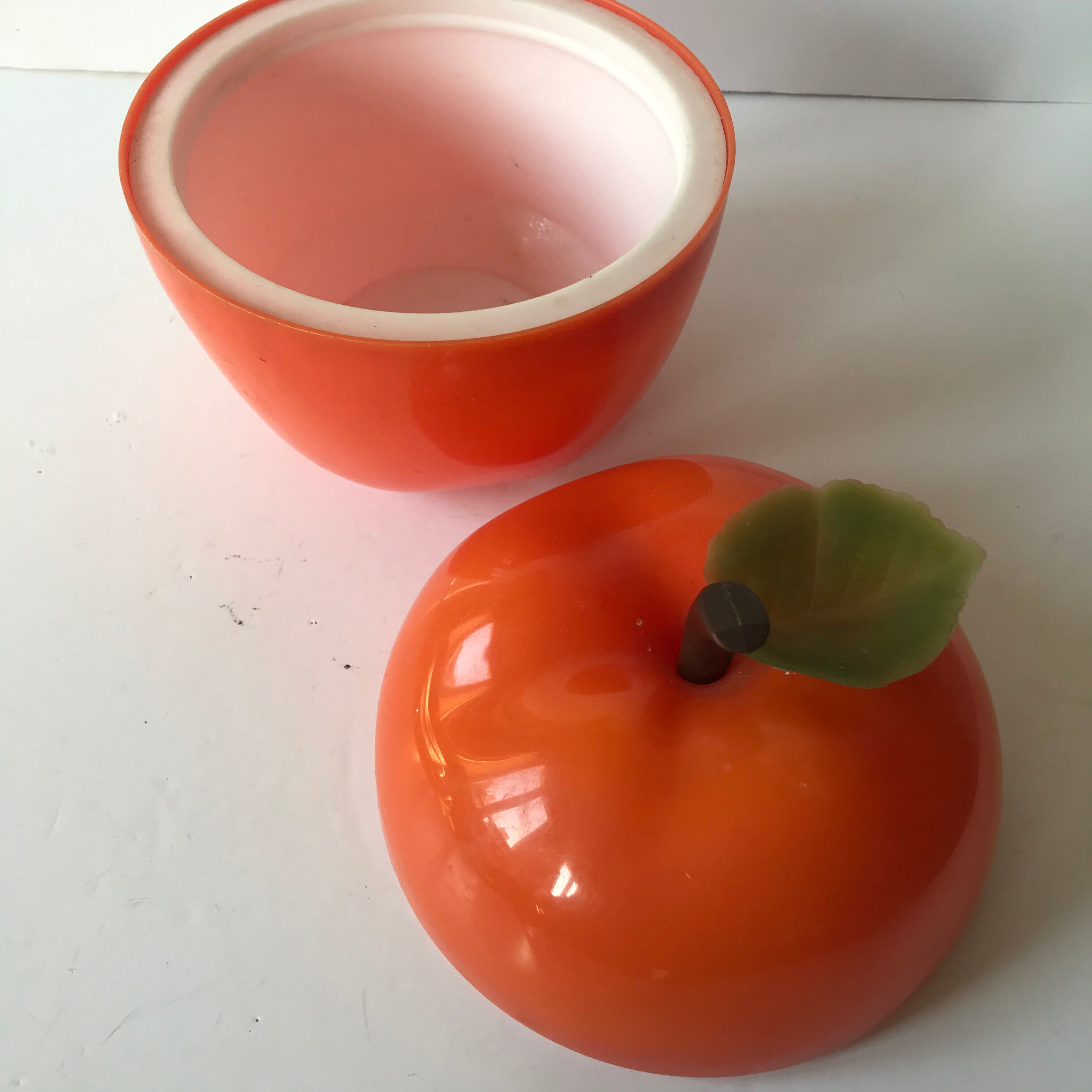 Ice bucket in orange apple shape
