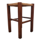 Tabouret bois et paille