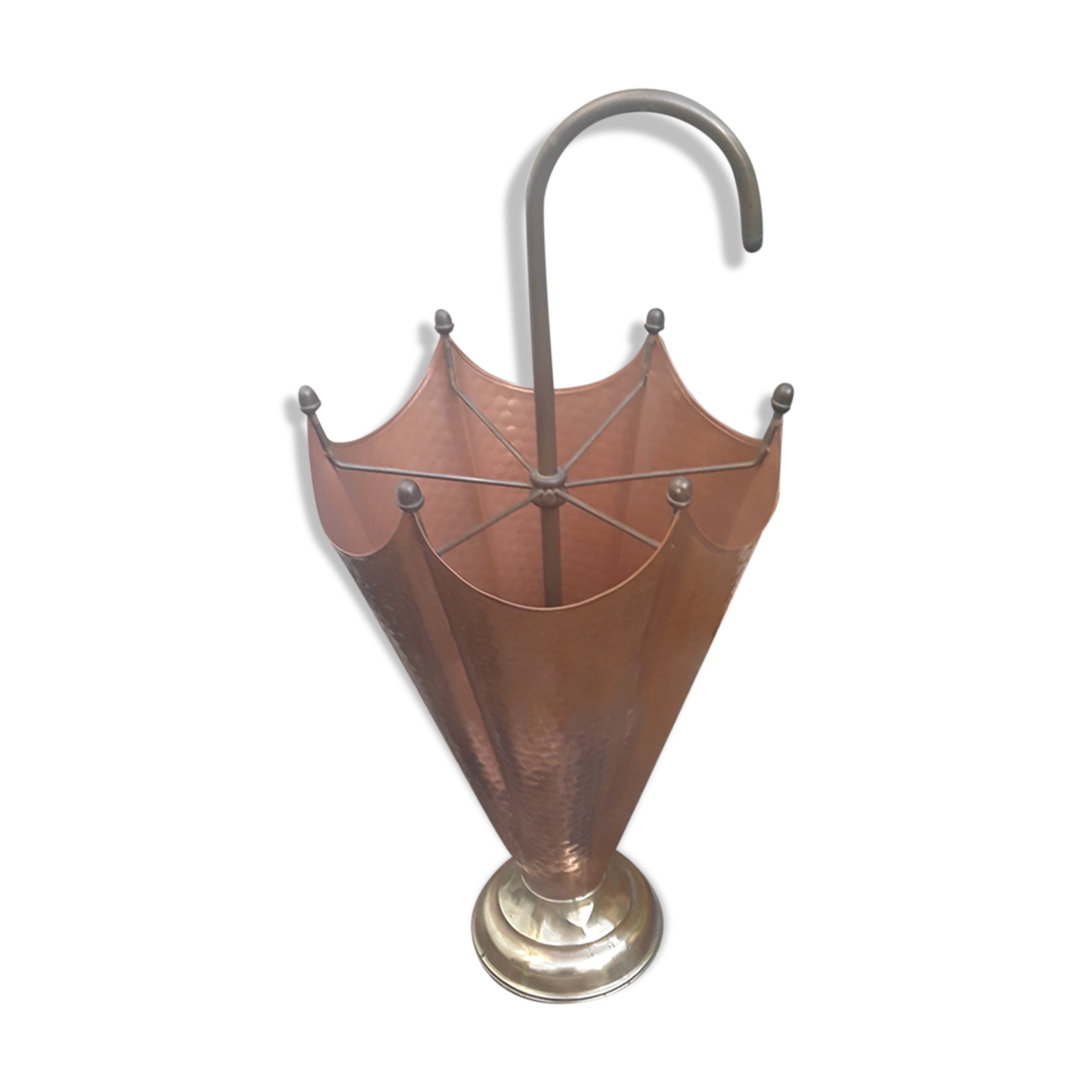Vintage copper umbrella holder