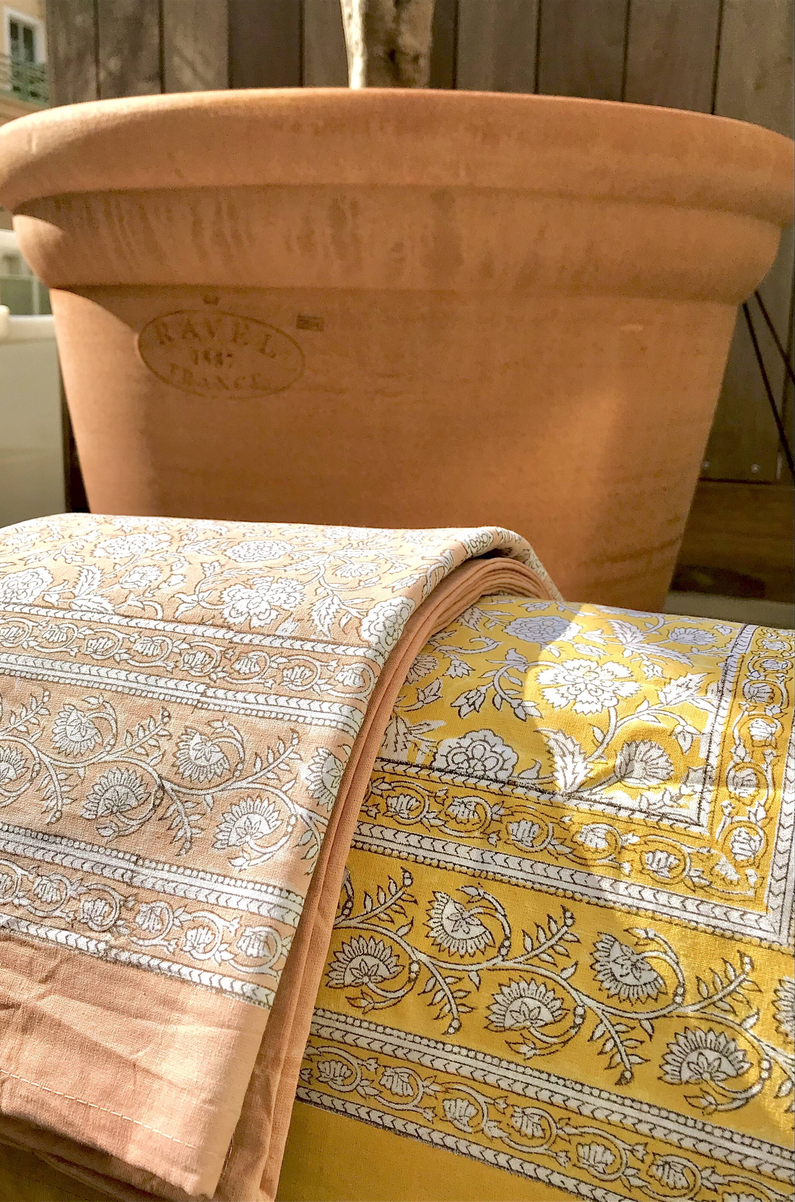 Indian blockprint tablecloth