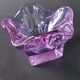 Cendrier en verre de Murano violet 1970