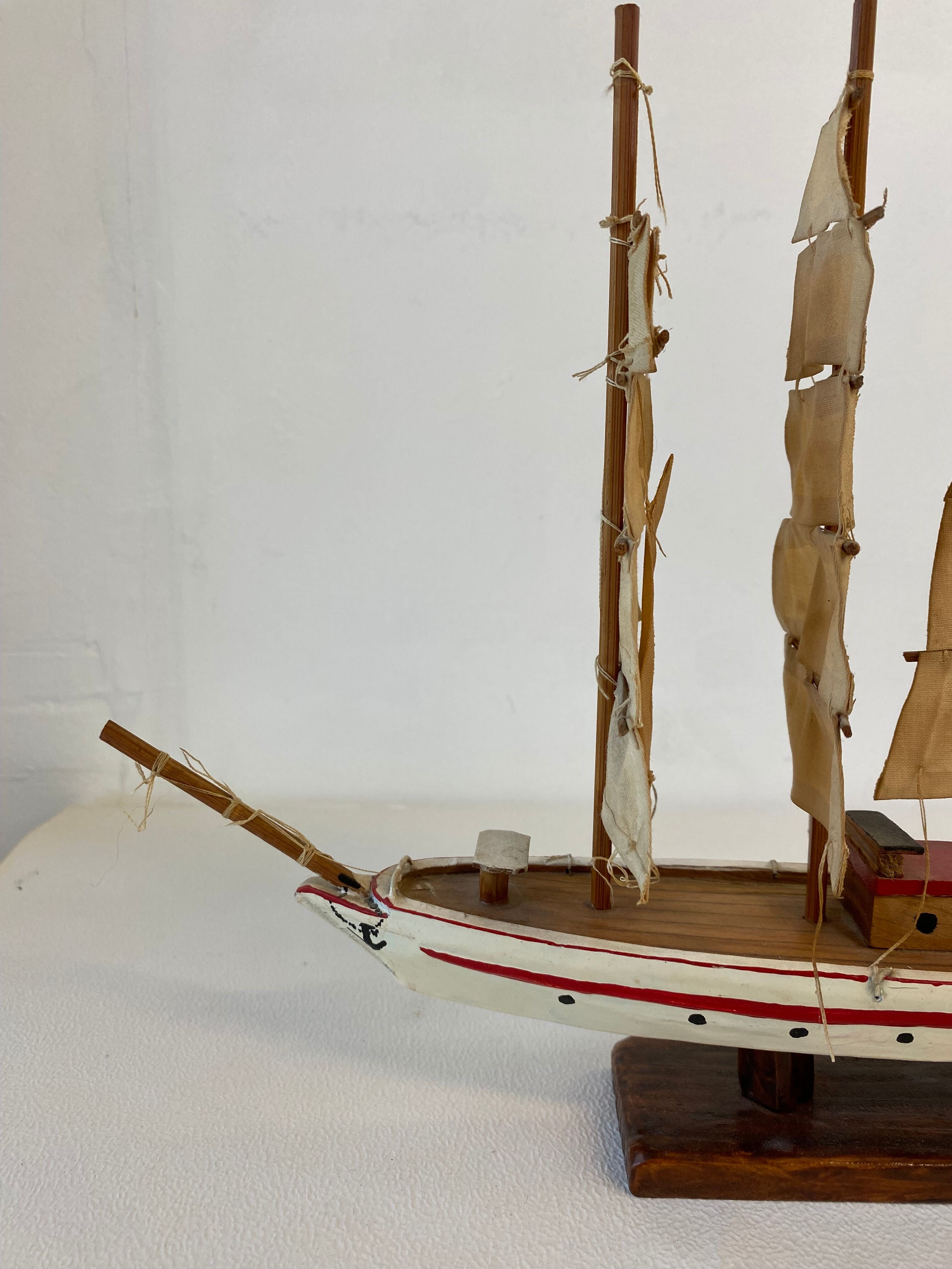Model wooden boat
