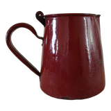 Pot à lait en tôle émaillée