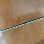 French Art Decò display cabinet from the 1940s in walnut