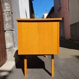 Vintage light oak desk from the 70s