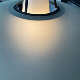 Postmodern Helestra Leuchten pendant light in opaline and frosted glass