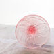 6 vintage wine glasses in frosted glass