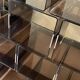 Set of 12 smoked plexi lockers and chrome insert by Michel DUMAS, 1970s