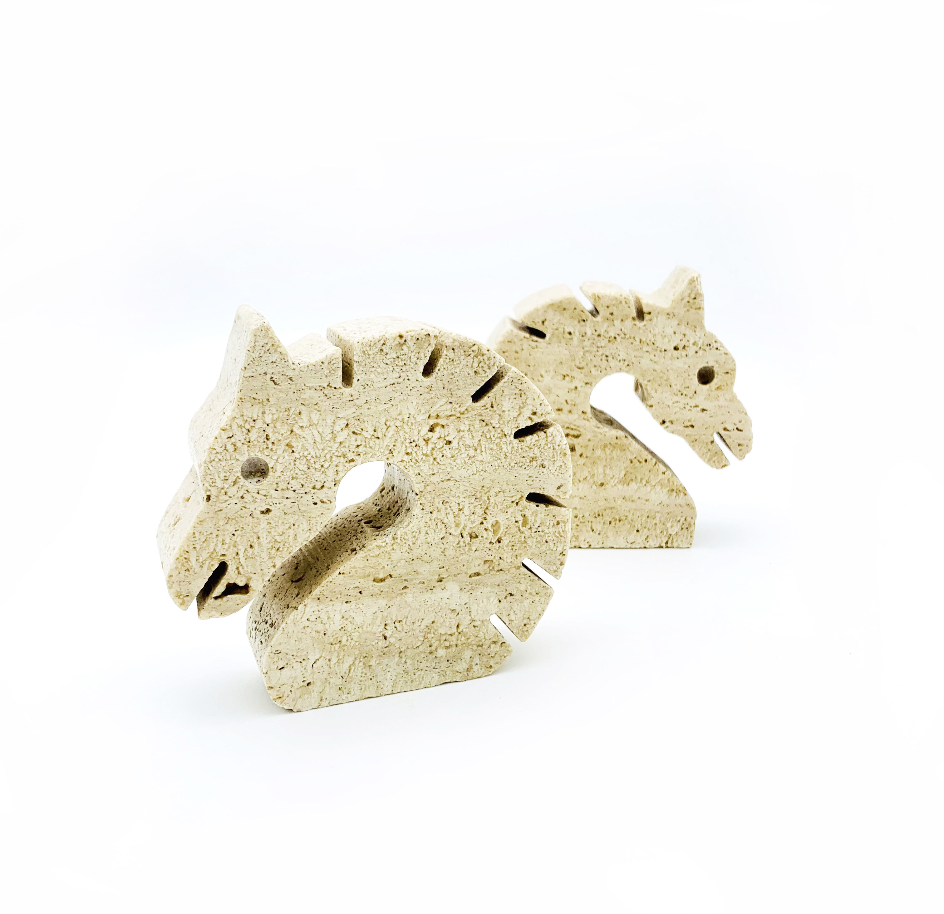 Pair of "horse" bookends by Fratelli Mannelli